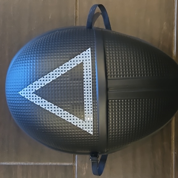 Cosplay Black Mask with White Triangle Design - Picture 6 of 6